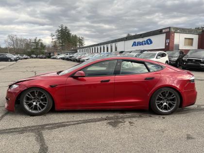 Thumbnail of salvage repairable 2021 Tesla Model S for sale.