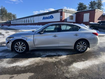 Thumbnail of salvage repairable 2015 Infiniti Q50 for sale.