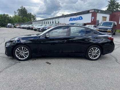 Thumbnail of salvage repairable 2020 Infiniti Q50 for sale.