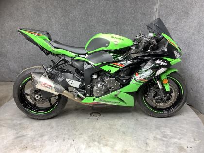 Thumbnail of salvage repairable 2023 Kawasaki Ninja ZX-6R for sale.